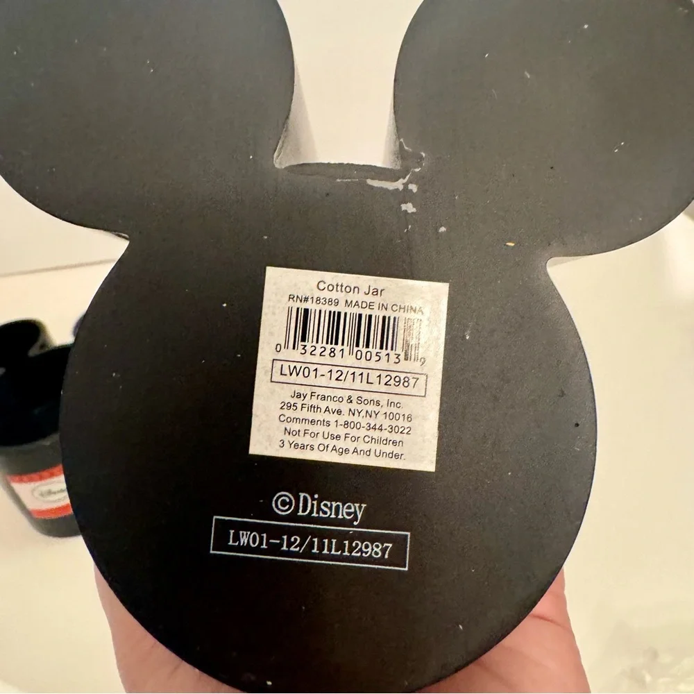 NWT. Disney resin jars set of 2 with lids. Classic Mickey resin trinket jars